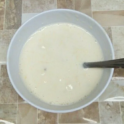 Aduk rata.
