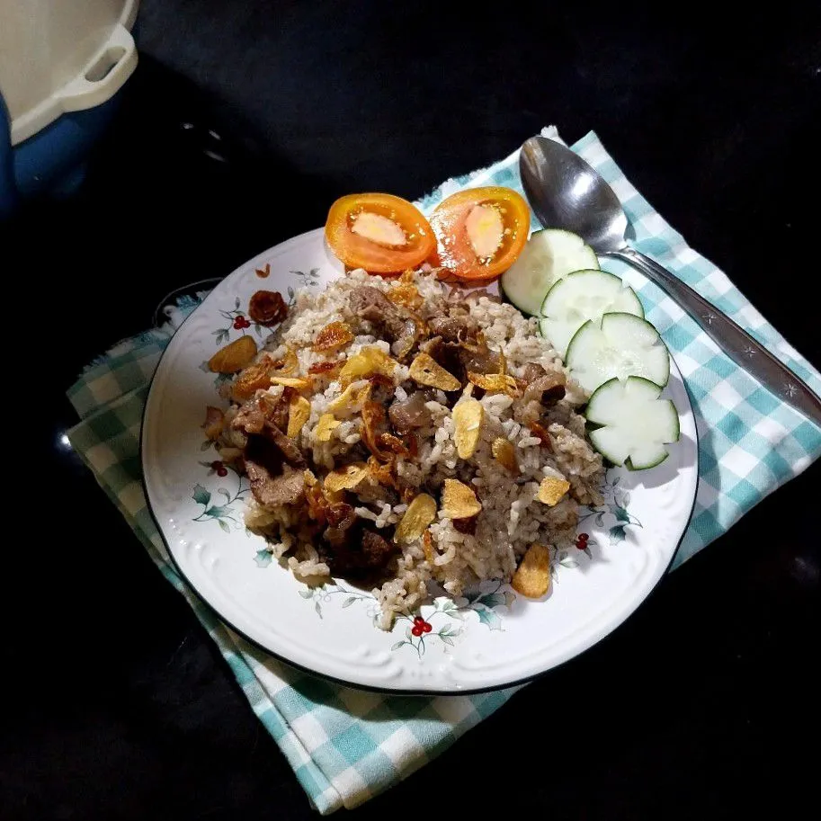 Nasi Kebuli Daging Beras Lokal