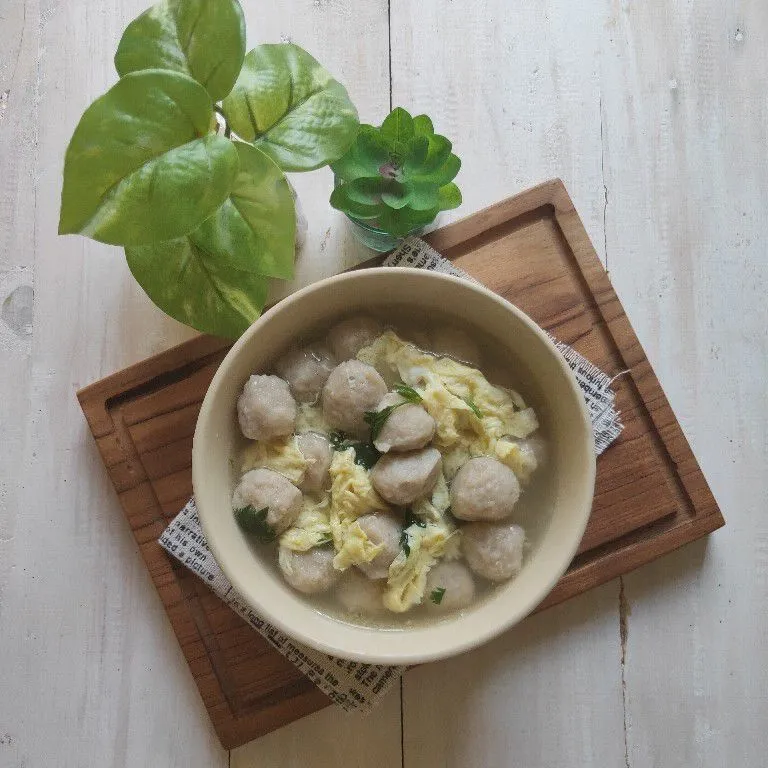 Bakso Telur Kuah Simpel