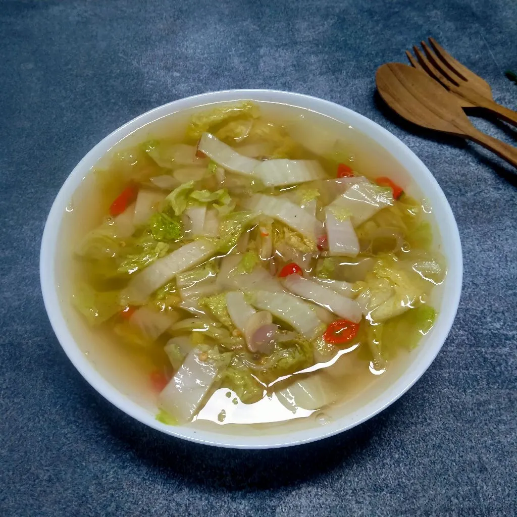 Sup Sawi Putih Pedas