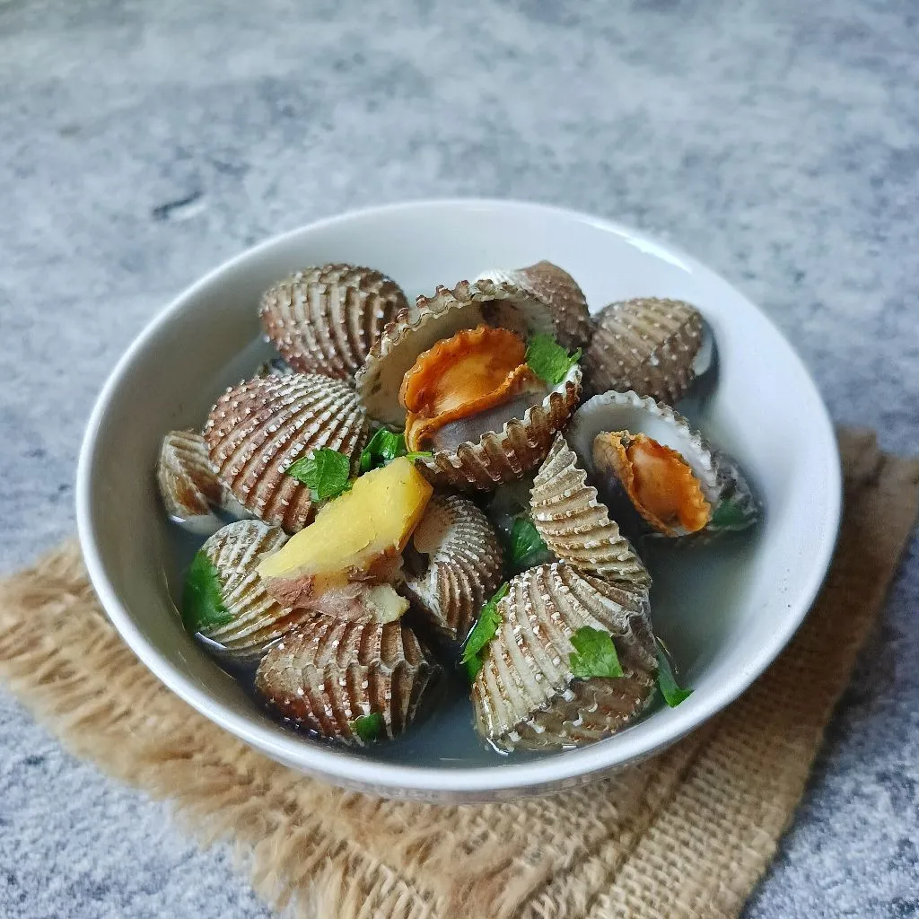 Kerang Dara Rebus Jahe