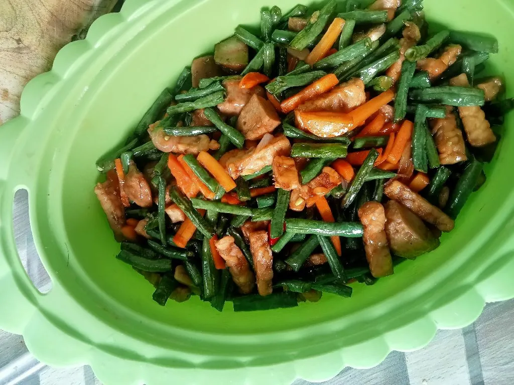 Orek Tempe Kacang Panjang ekonomis