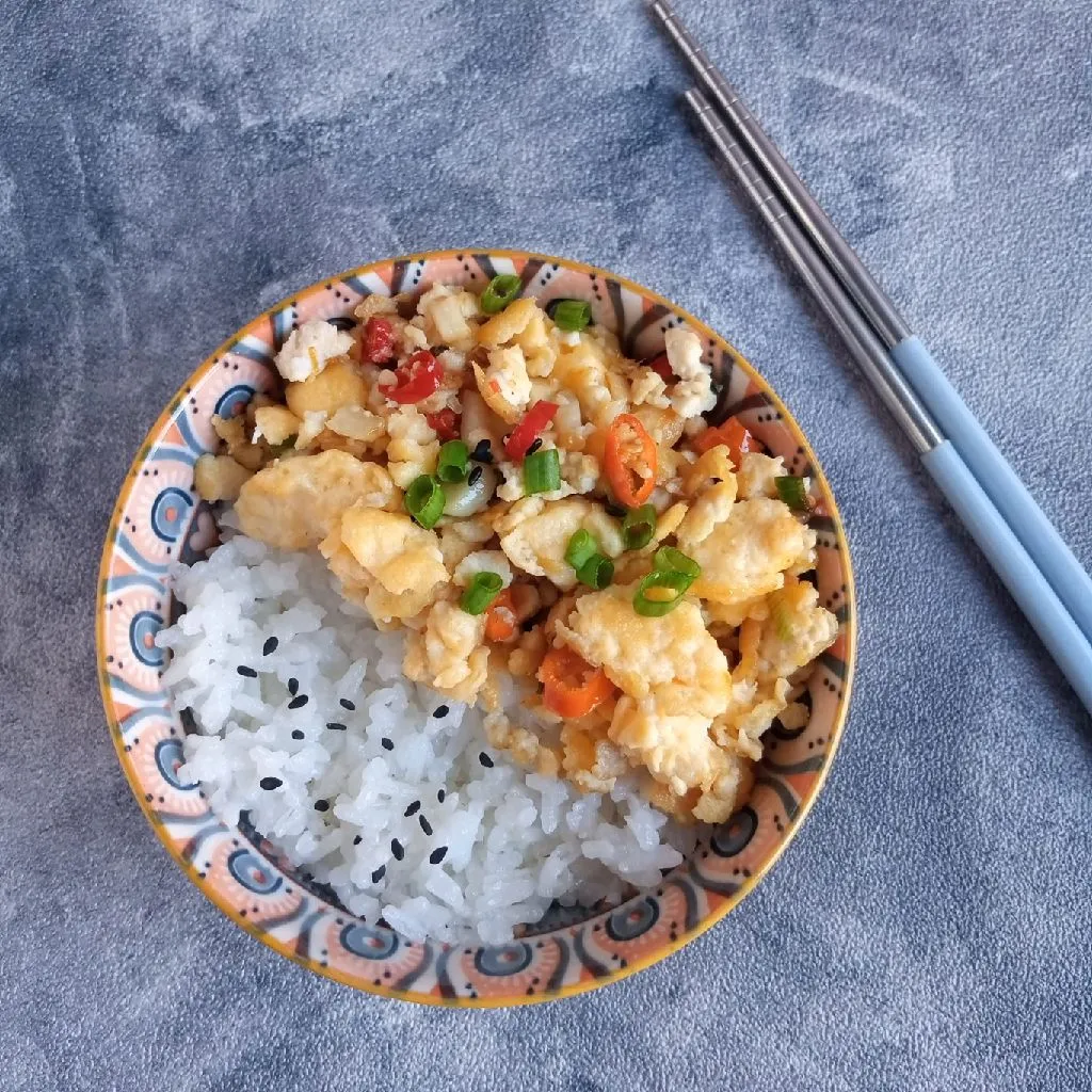 Rice Bowl Tumis Tahu Telur