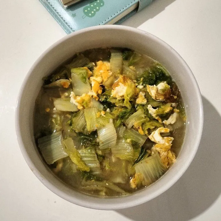 Sawi Putih Tumis Telur