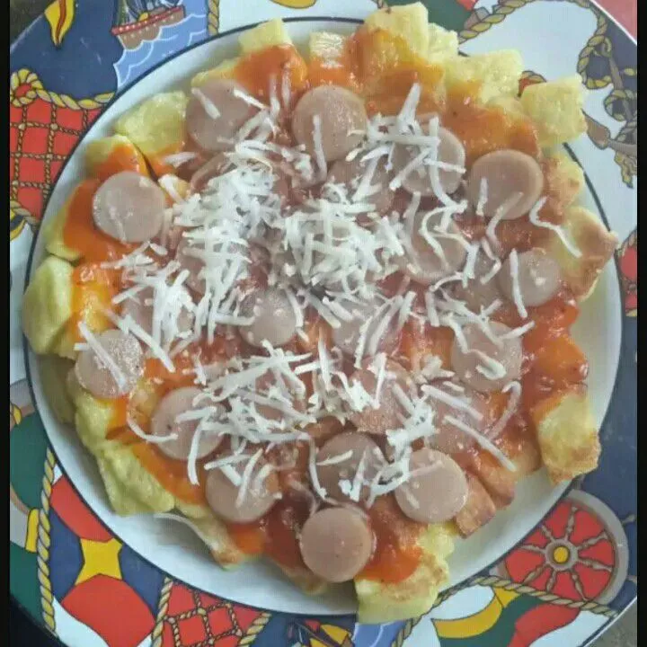 Pizza Roti Tawar Teflon