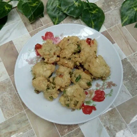 Perkedel Tahu Pedas Daun Bawang