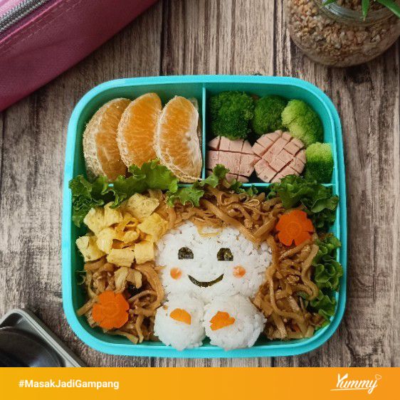 Resep Bento Bekal : Mie Goreng Telur #YummyXtraPointsMei Sederhana ...
