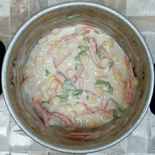 Aduk rata.