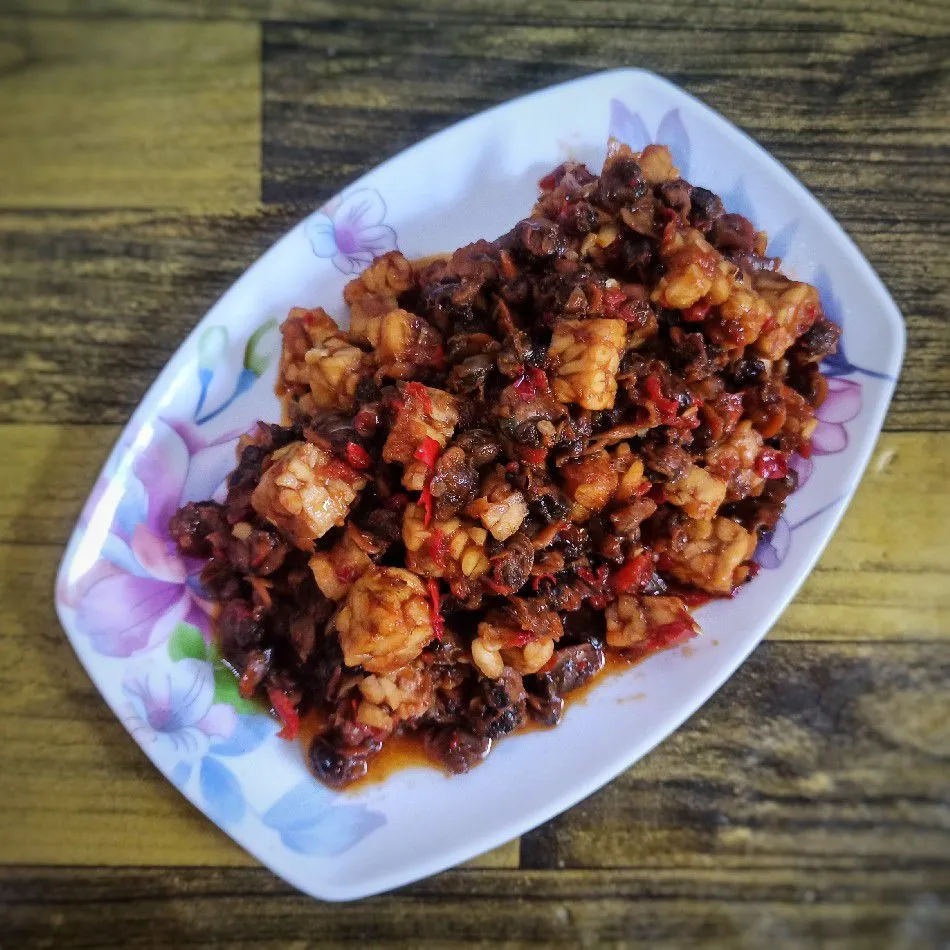 Oseng Kerang Dara Tempe Pedas Manis