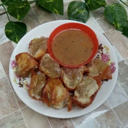 Pangsit Aci Sambal Kacang