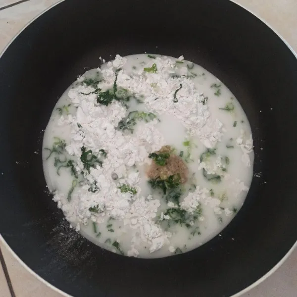 Kasih air, aduk rata