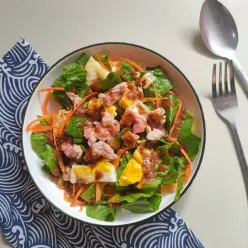 Egg Tuna Salad Peanut Dressing