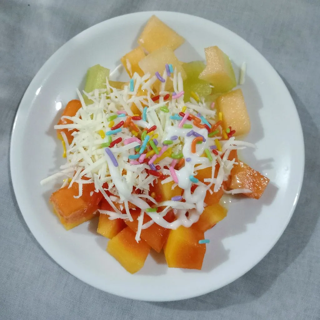 Salad Buah Pepaya Melon