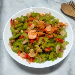 Tumis Pare Udang Pedas