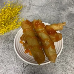 Kulit Lumpia Isi Sosis Saus Tomat