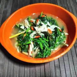 Tumis Bayam Jamur Tiram