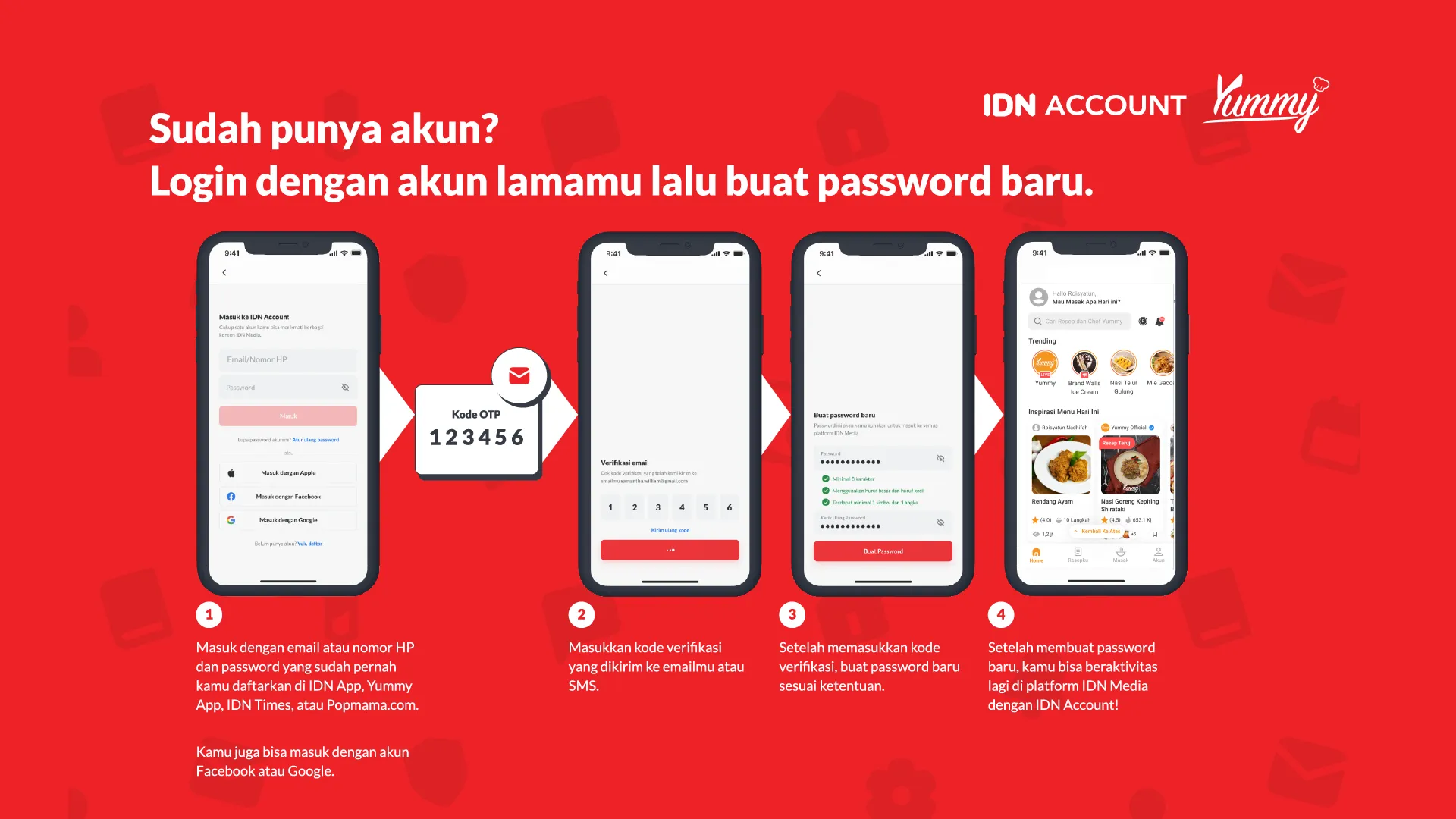 Sebelum masuk IDN Account, ganti password dulu yuk!
