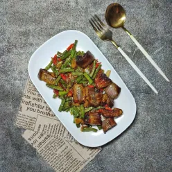 Tumis Kecap Kacang Panjang Terong