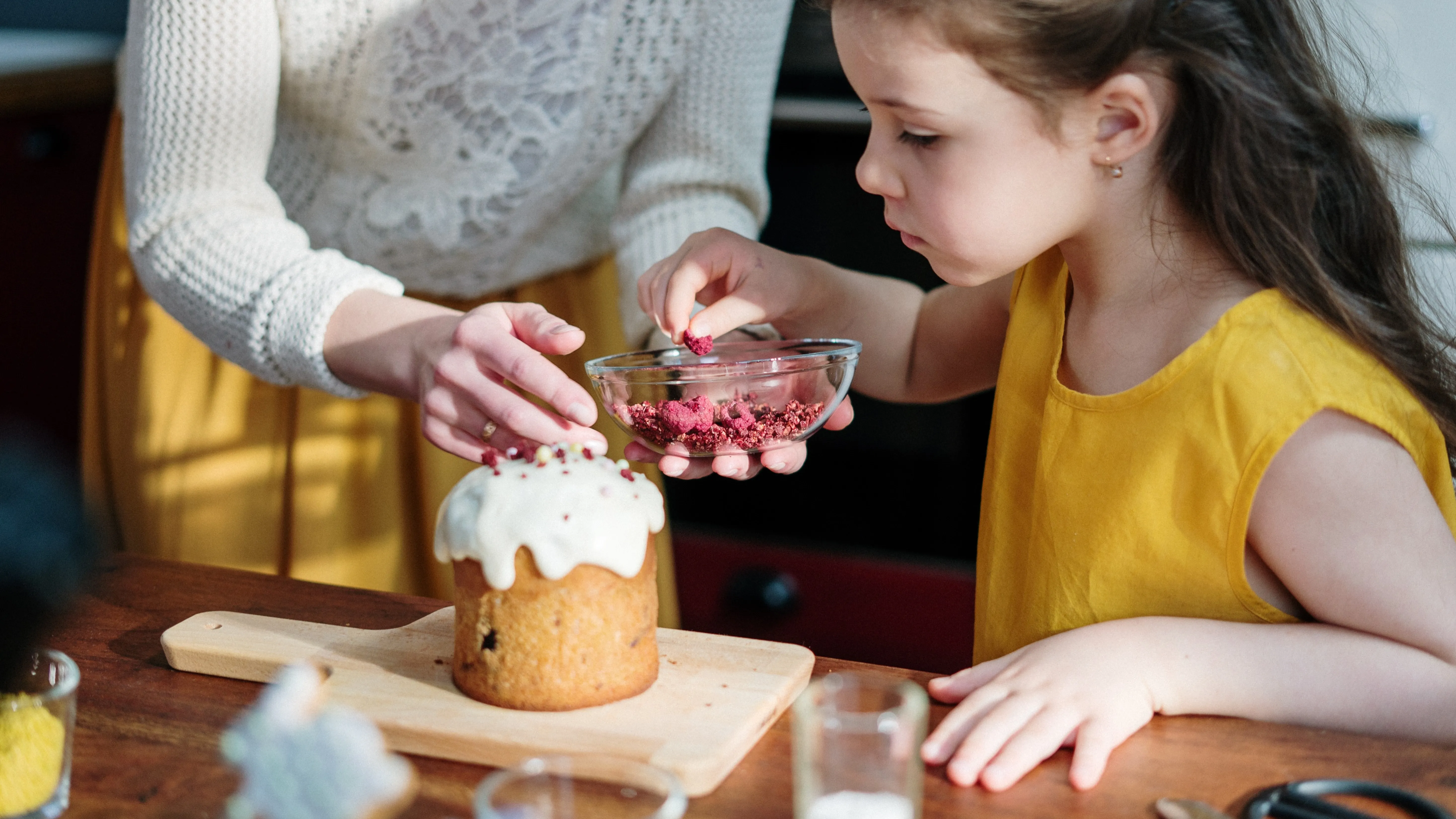 proses membuat tres leches cake