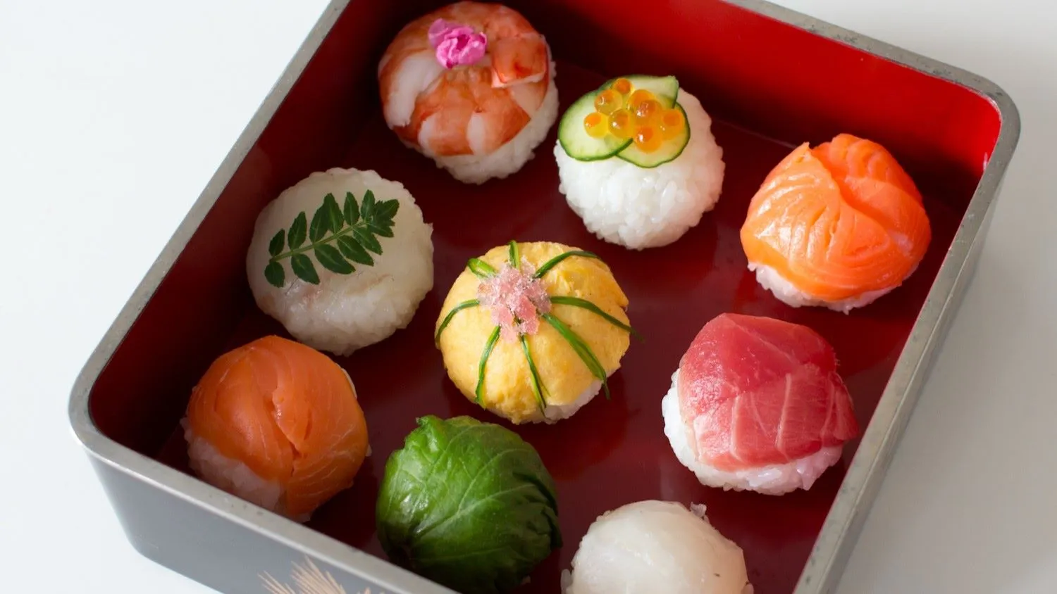potret jenis sushi temari