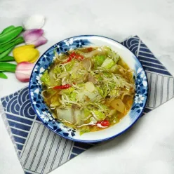 Sawi Putih Tauge Bumbu Kaldu Udang