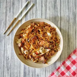 Mie Goreng Sosis Jamur Shiitake