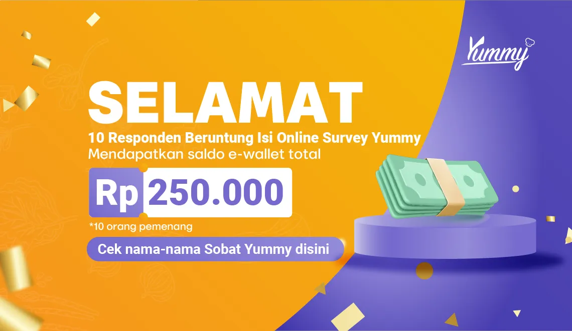 Pengumuman Pemenang Isi Online Survey Yummy