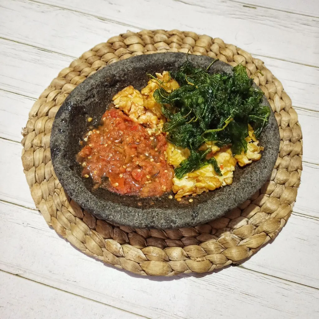 Sambal Ndadag Kangkung Goreng