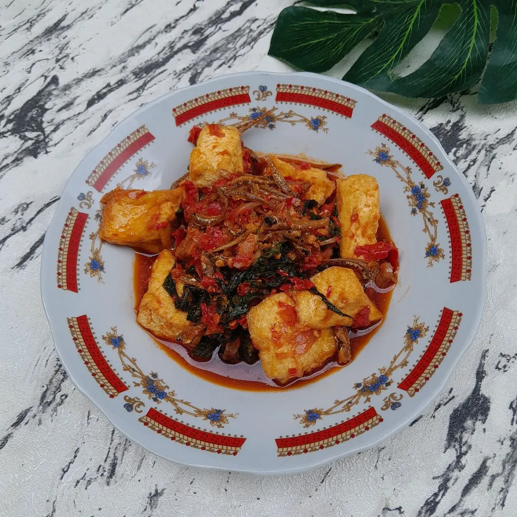 Balado Tahu Ikan Tri Daun Singkong