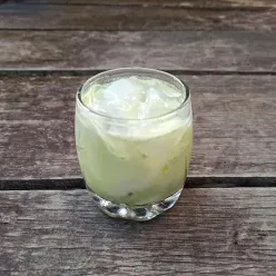Es Matcha Susu Nata De Coco