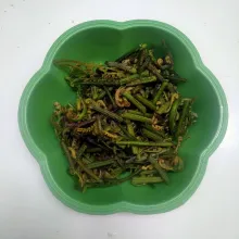 Iris pakis bagian muda.