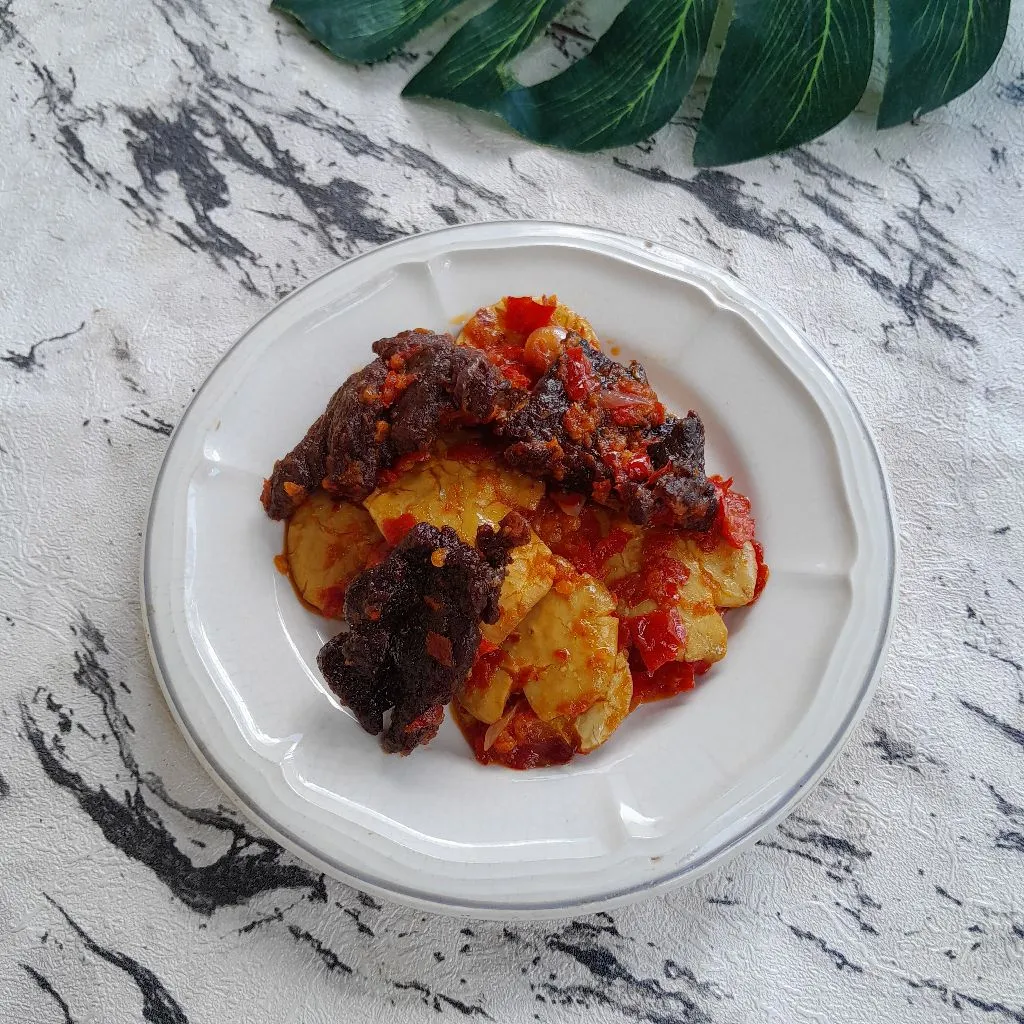 Dendeng Rangi Jengkol Balado