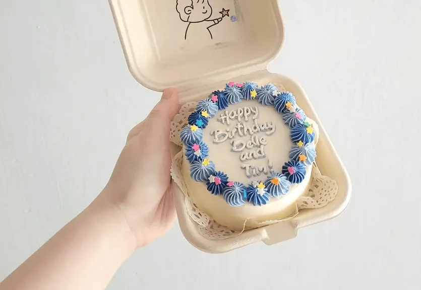 birthday korean bento cake