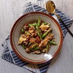 Orak-Arik Buncis Telur Tempe