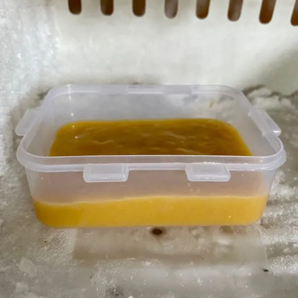 Simpan dalam freezer selama 3 jam, sajikan.