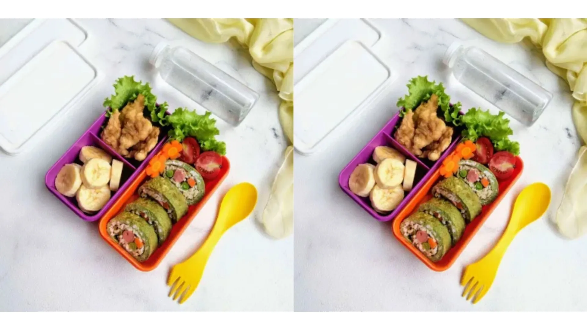 menu bekal sekolah kimbab telur bayam