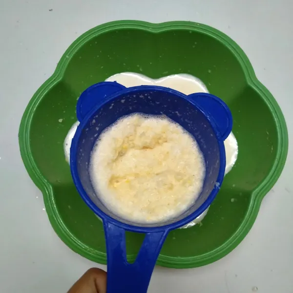 Kemudian saring.