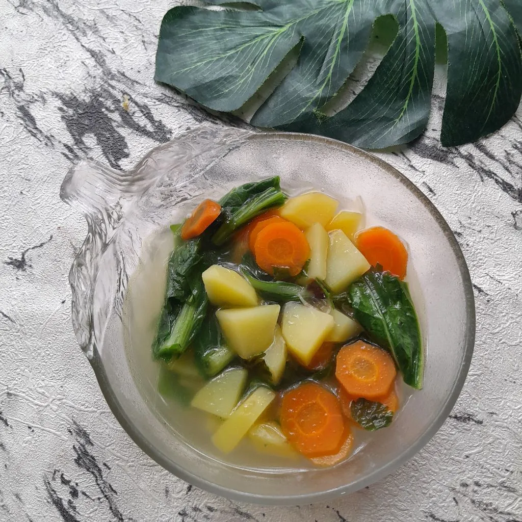 Sayur Bening Sawi Wortel Kentang