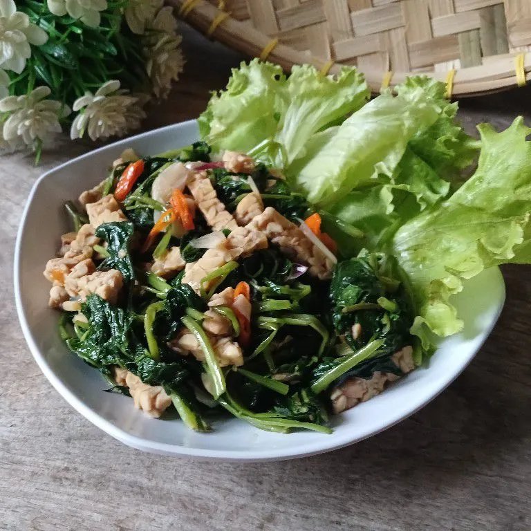 Tumis Kangkung Tempe