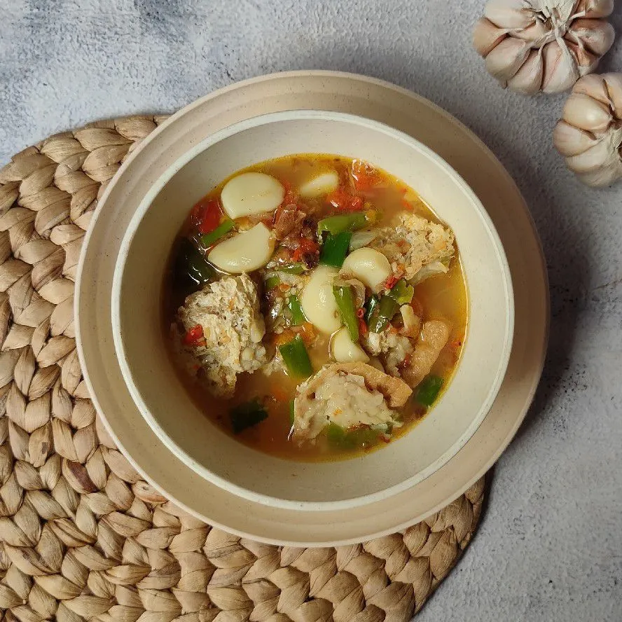 Tahu Walik Kuah Pedas Bawang Putih
