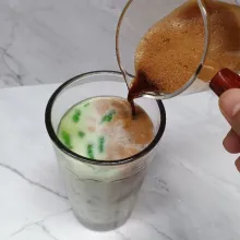 Tambakan espresso.