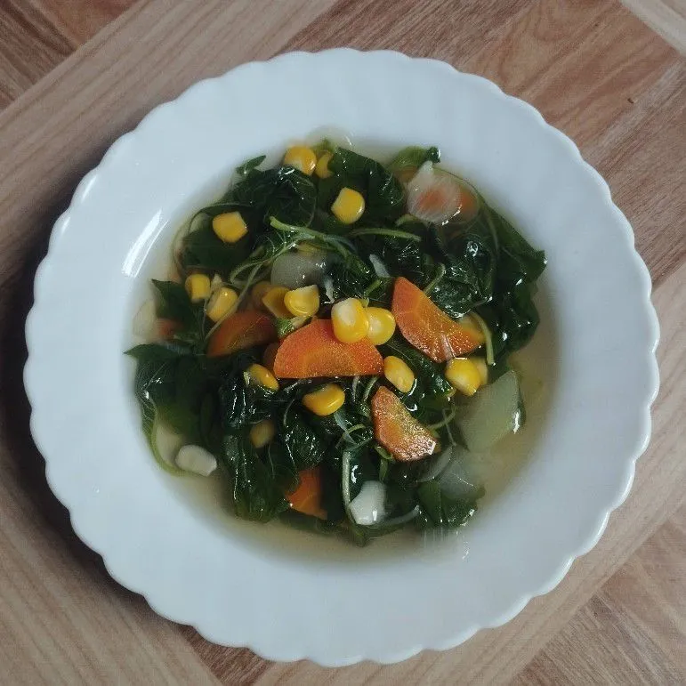 Sayur Bening Wortel Bayam