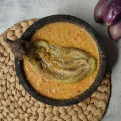 Terong Bakar Sambel Kacang