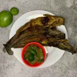 Lele Goreng Sambel Ijo Jeruk Limau