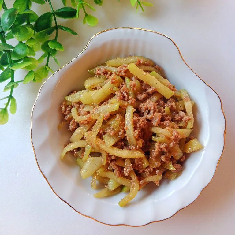 Tumis Labu Daging Cincang