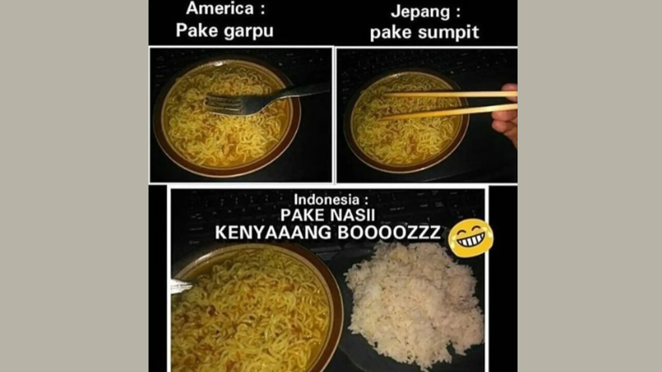 meme makanan lucu