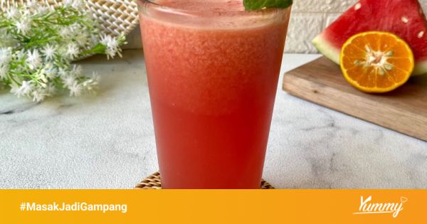 Resep Jus Semangka Jeruk Sederhana Rumahan Di Yummy App 6832