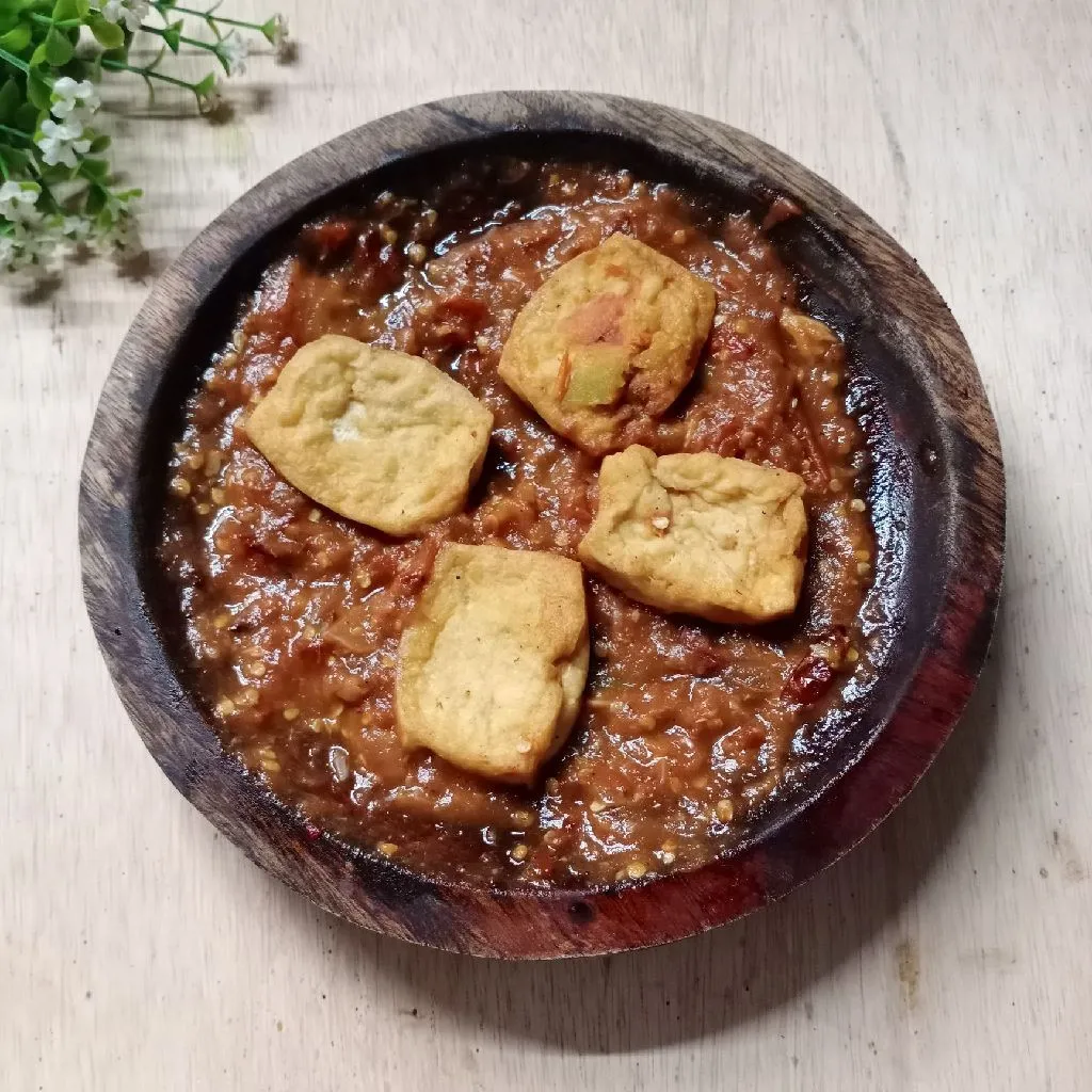 Tahu Penyet Sambal Tomat