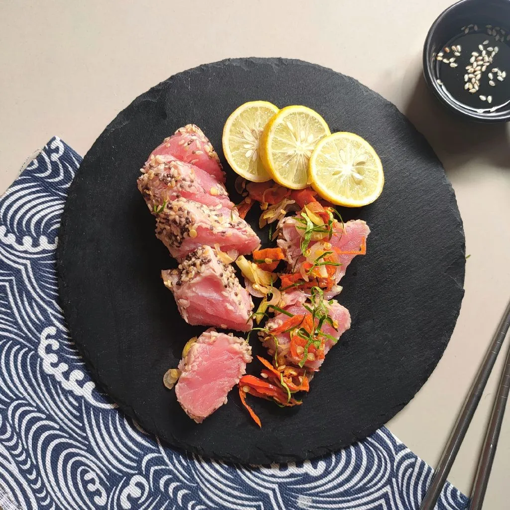 Tuna Tataki Sambal Matah #KURCEPPEJUANGRESEPNUSANTARA