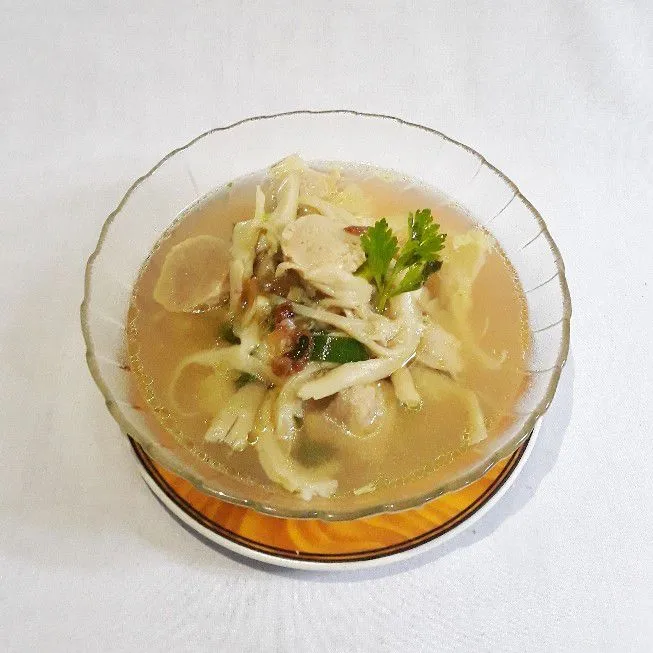 Sup Jamur Tiram Bakso